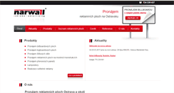 Desktop Screenshot of narwall.cz