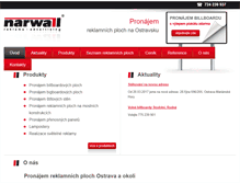 Tablet Screenshot of narwall.cz